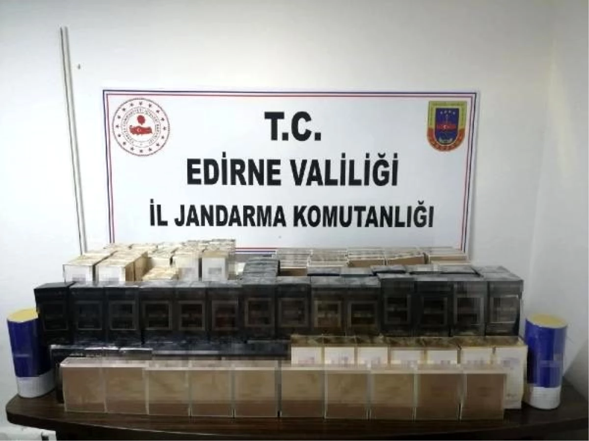 Edirne\'de 690 şişe kaçak parfüm ele geçirildi