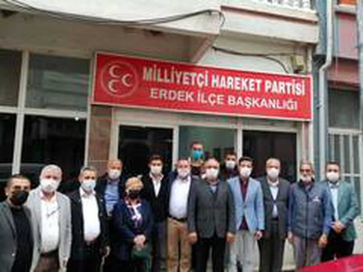 Erdek MHP\'ye "Hayırlı olsun" ziyareti