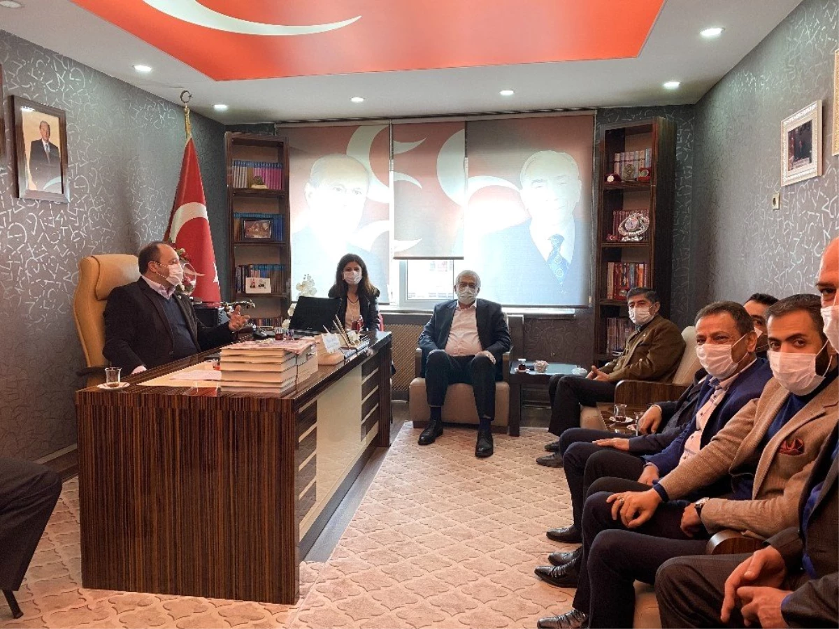 MHP İl Başkanı Naim Karataş\'a tebrik ziyareti