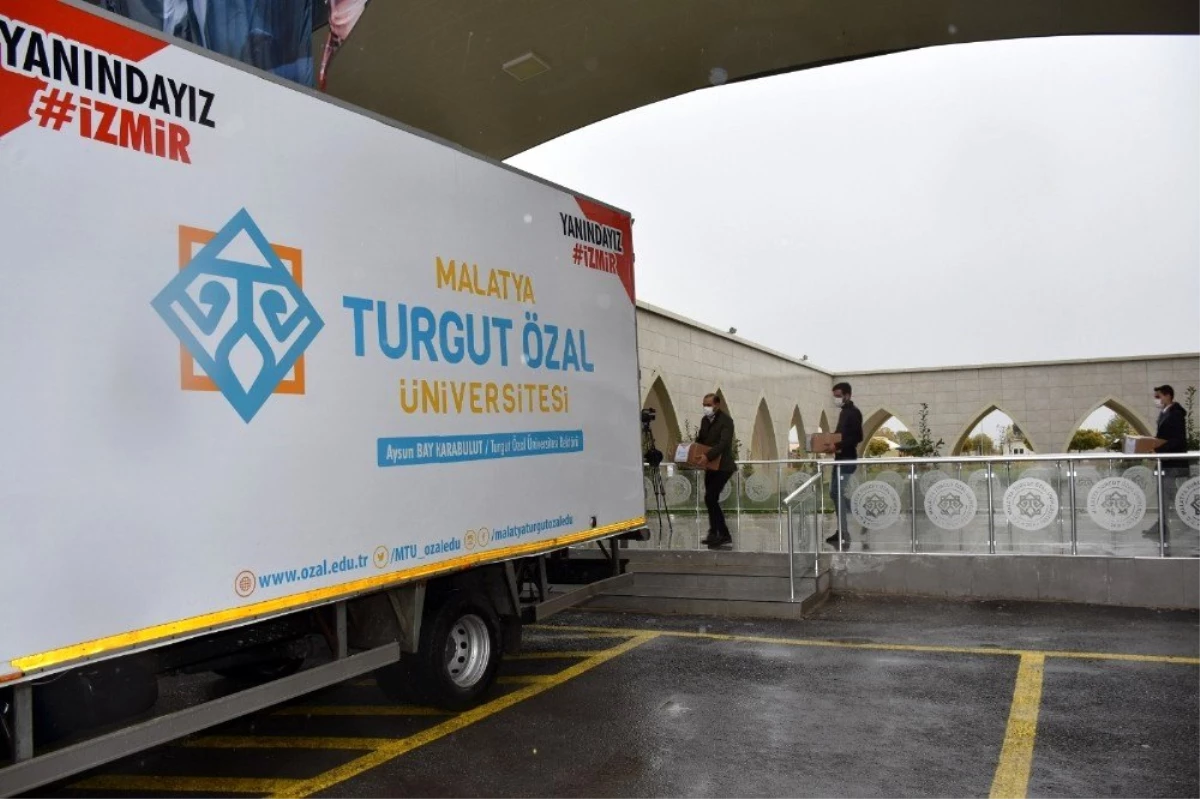 Malatya Turgut Özal Üniversitesinden İzmirli depremzedelere destek