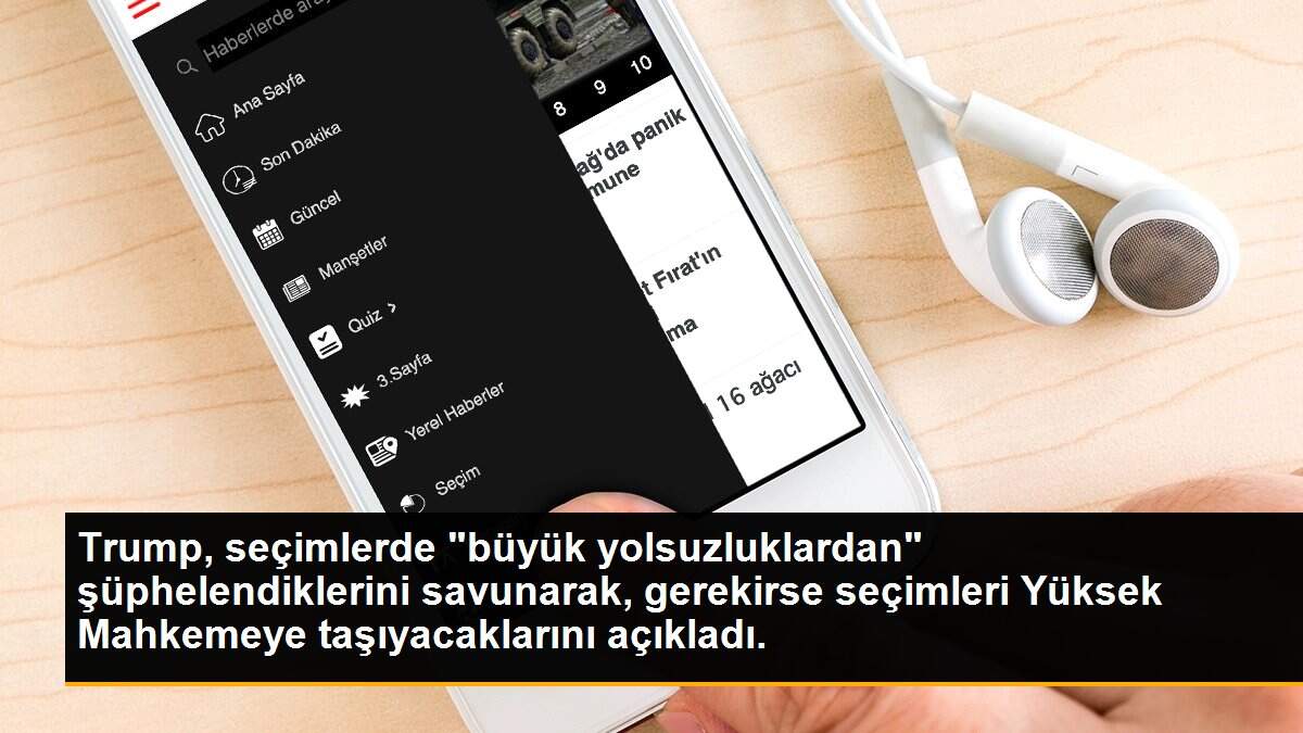 Trump, seçimlerde "büyük yolsuzluklardan" şüphelendiklerini savunarak, gerekirse seçimleri Yüksek Mahkemeye taşıyacaklarını açıkladı.
