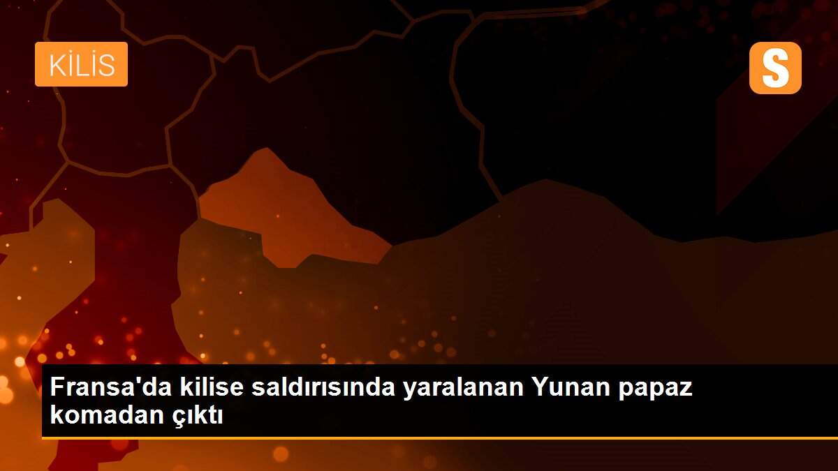 Fransa\'da kilise saldırısında yaralanan Yunan papaz komadan çıktı