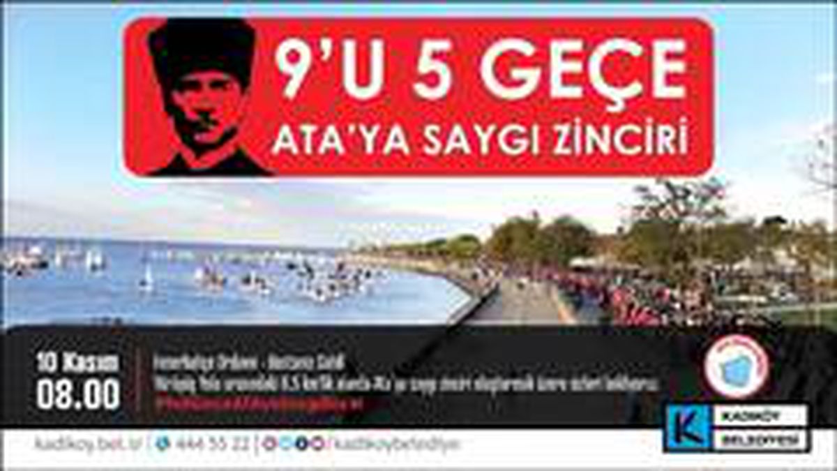 Kadıköy\'de 10 Kasım\'da, sosyal mesafeli "Ata\'ya saygı zinciri" oluşturulacak