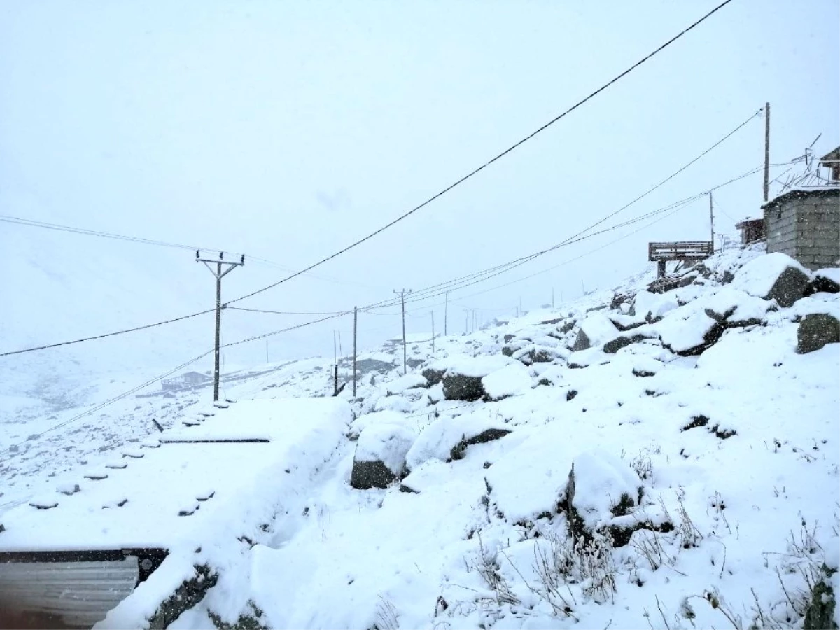 Kar Rize\'nin yaylalarını beyaza bürüdü