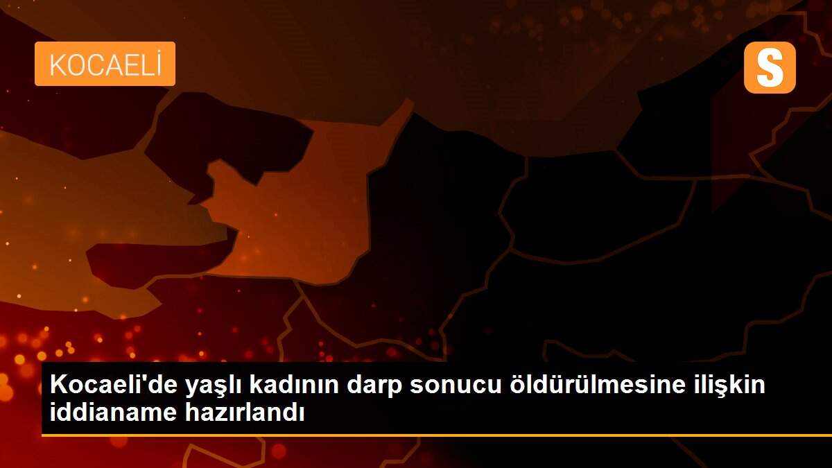 Son dakika haber! Kocaeli\'de yaşlı kadının darp sonucu öldürülmesine ilişkin iddianame hazırlandı