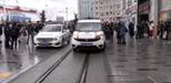 Beyoğlu'nda drone destekli Kovid-19 denetimi yapıldı