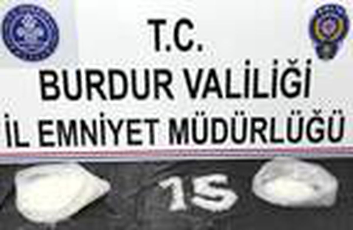 Burdur\'da 1 kilo 165 gram metamfetamin ele geçirildi