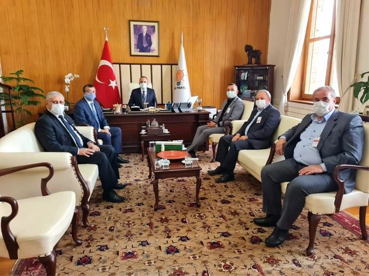 Çan belediye başkanı Öz, STK başkanlarıyla birlikte Ankara\'da Bülent Turan\'ı ziyaret etti