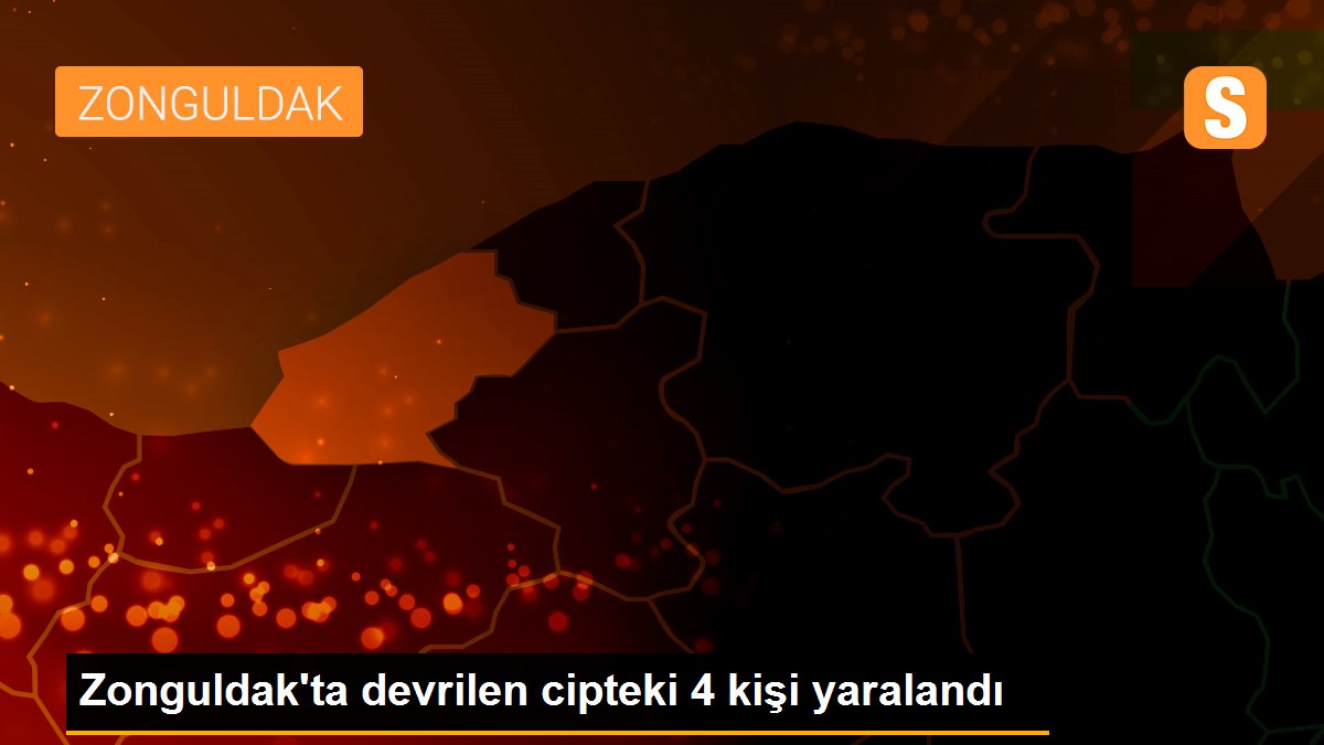 Zonguldak\'ta devrilen cipteki 4 kişi yaralandı