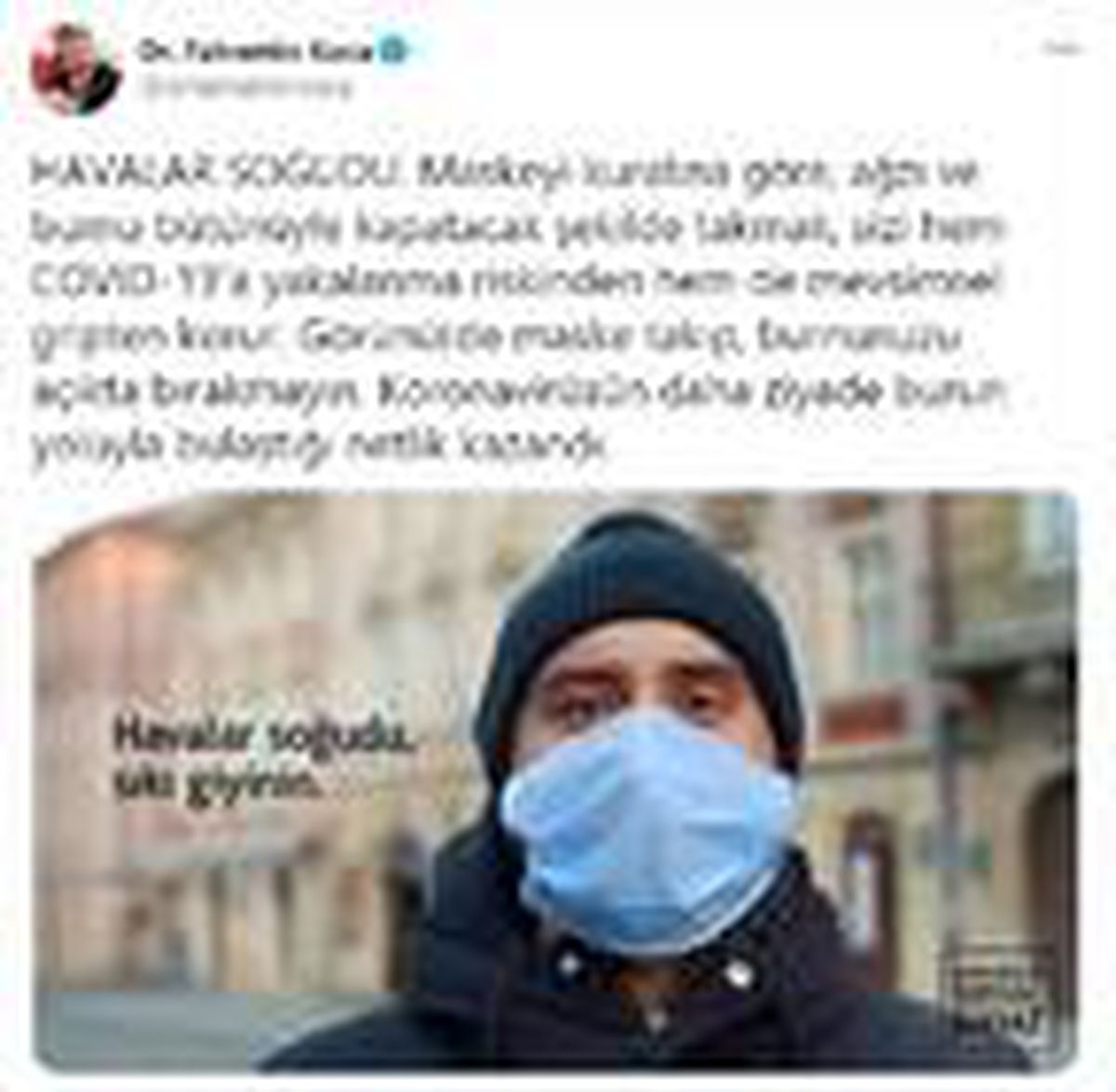 Son dakika! Bakan Koca\'dan maske uyarısı