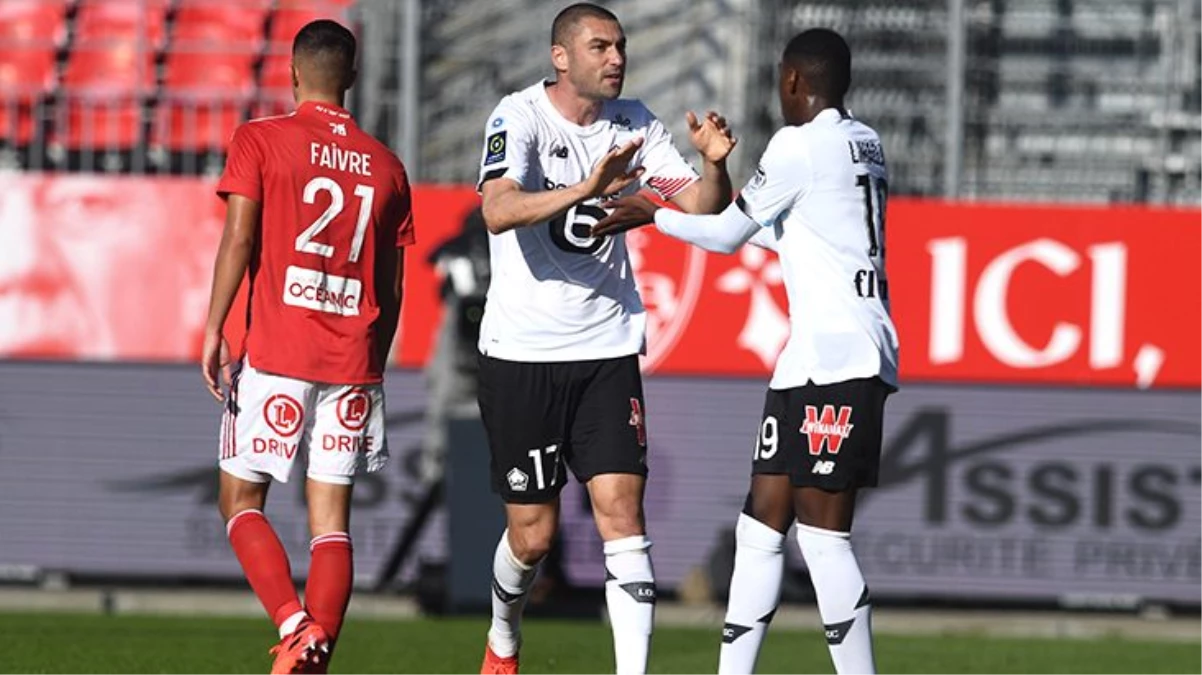 Burak Yılmaz\'ın 2 golü yetmedi, Lille Brest\'e deplasmanda mağlup oldu