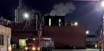 Gaziantep'te nişasta fabrikasında yangın