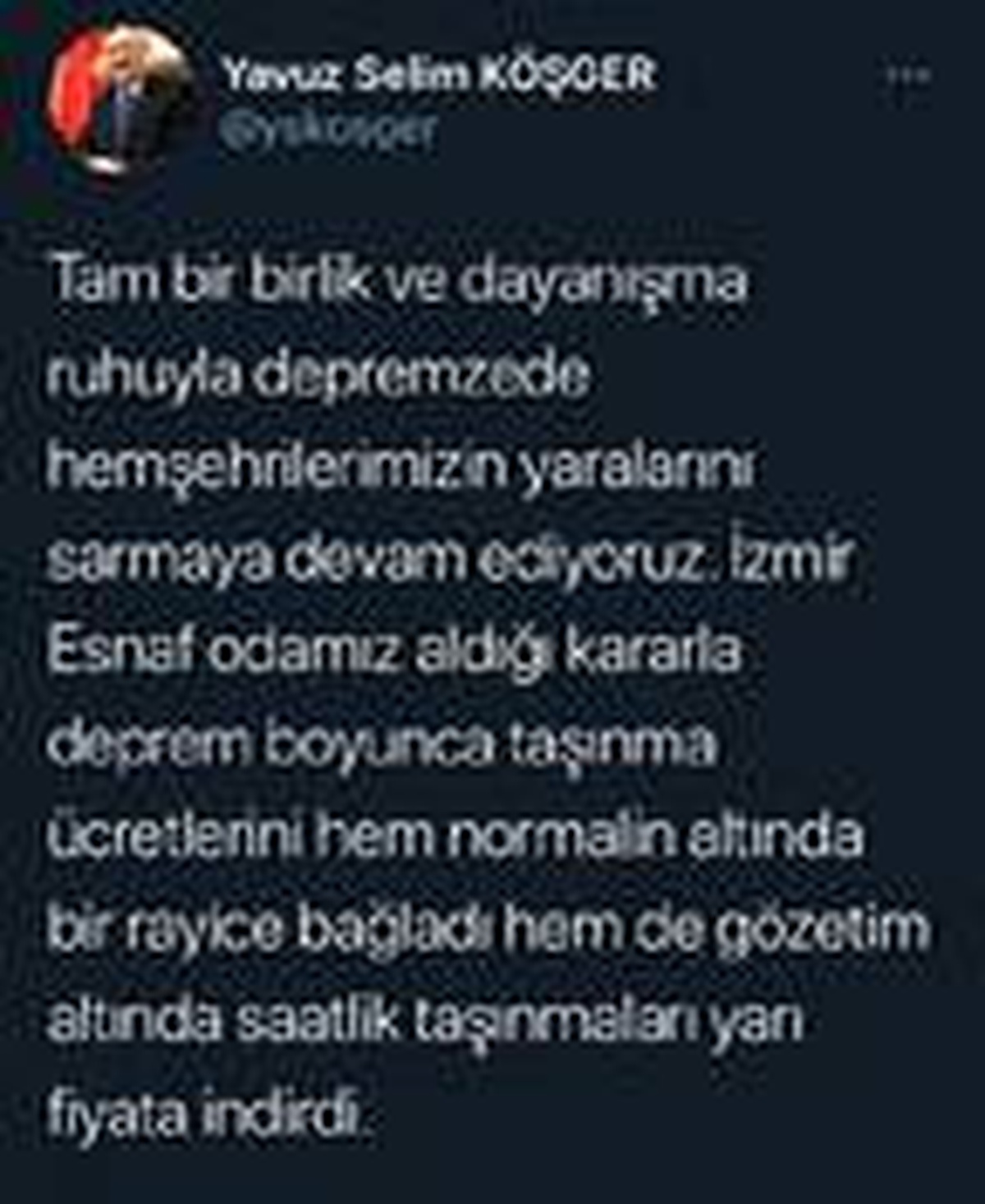 İzmir Valisi Köşger, taşıma ücretlerinin sabitlendiğini açıkladı