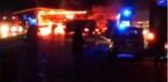 Kamyonete arkadan çarpan TIR, alev alıp yandı