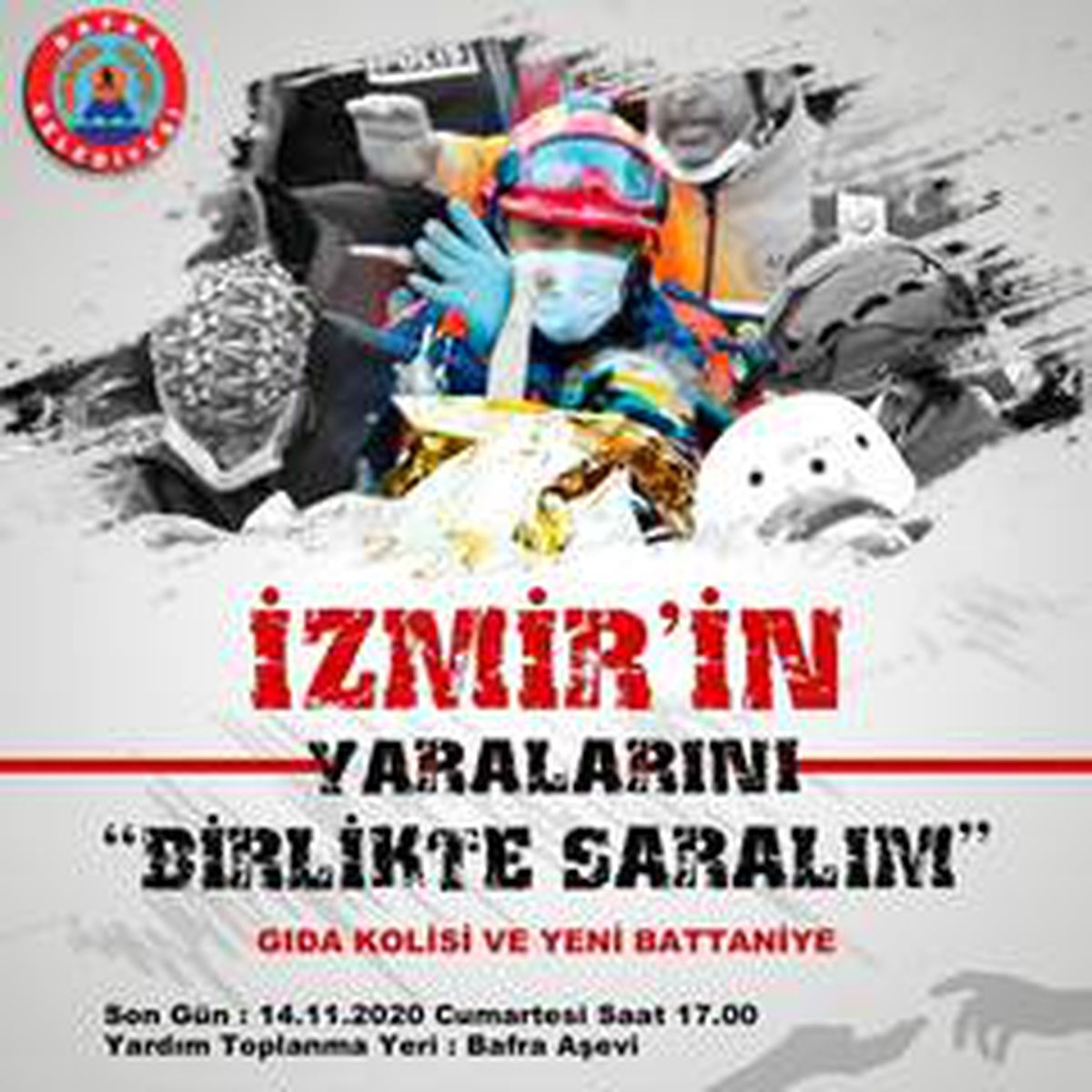 Bafra\'dan İzmir\'e yardım eli