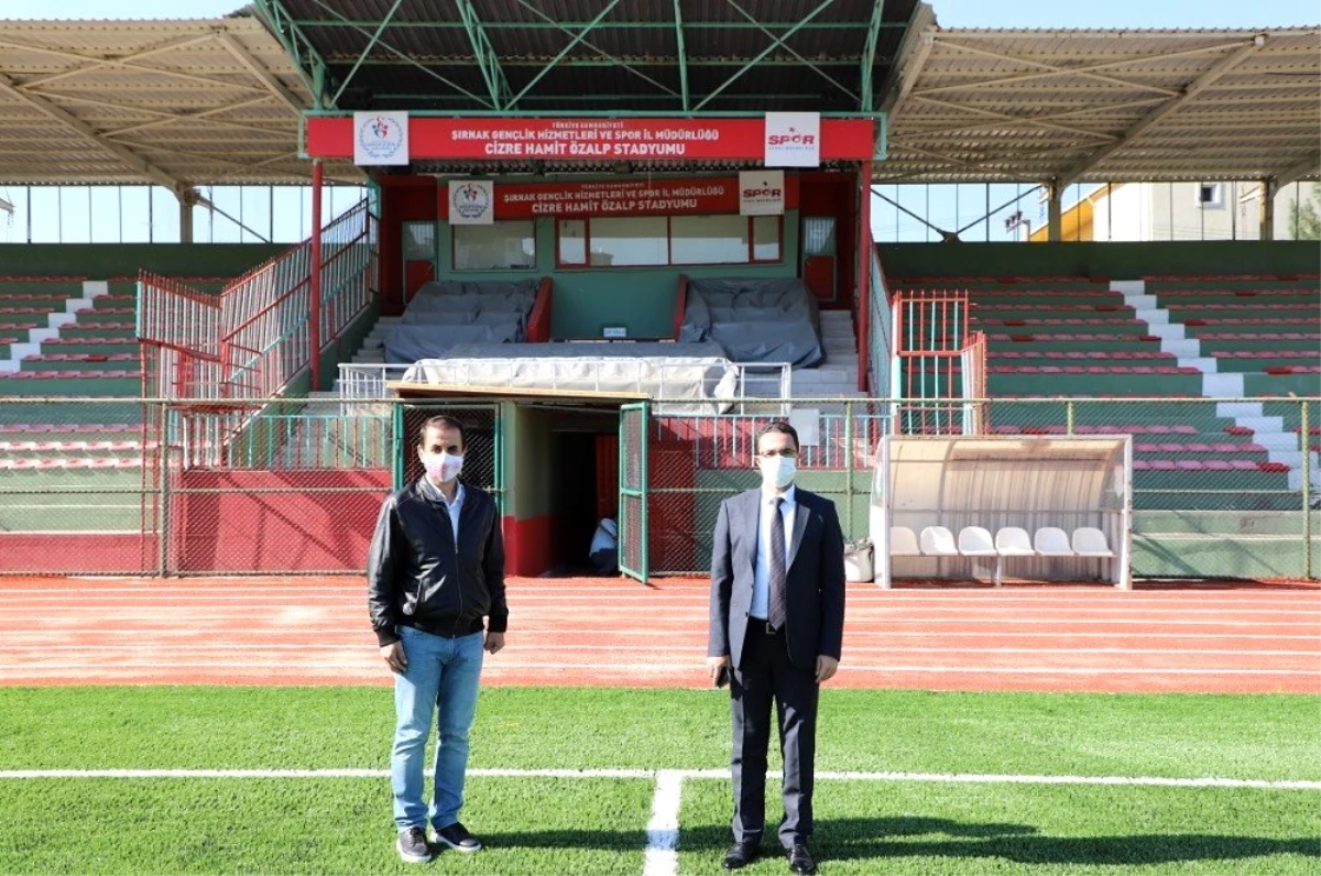 Cizre\'deki Hamit Özalp Şehir Stadyumu yenilendi