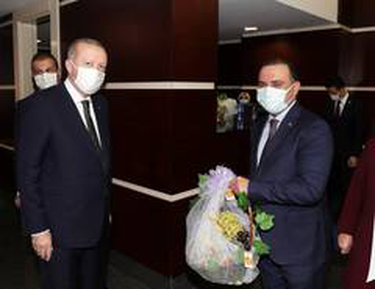 Cumhurbaşkanı Erdoğan\'a üzümlü teşekkür
