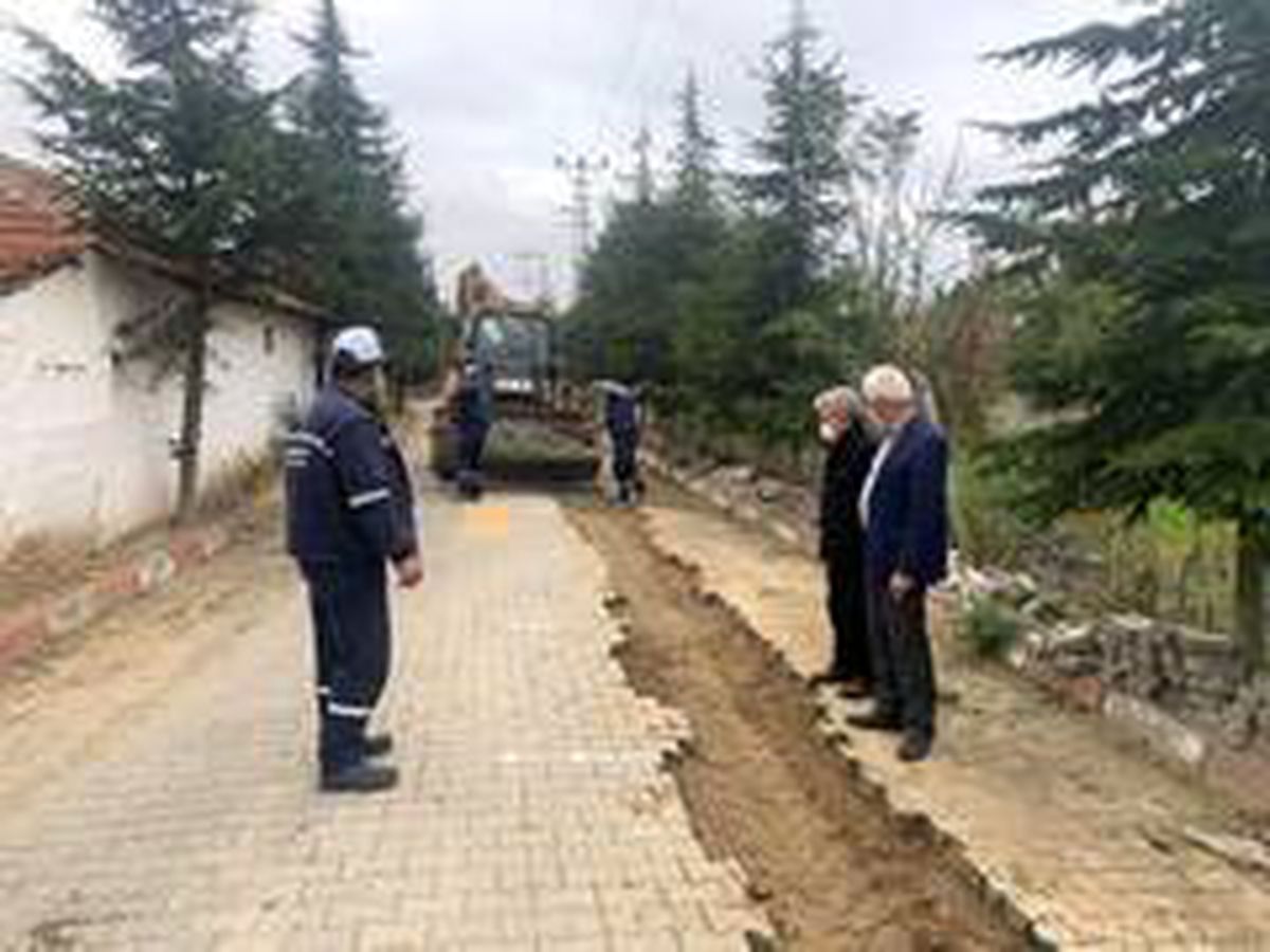 Ergene\'de taş döşeme çalışmaları sürüyor
