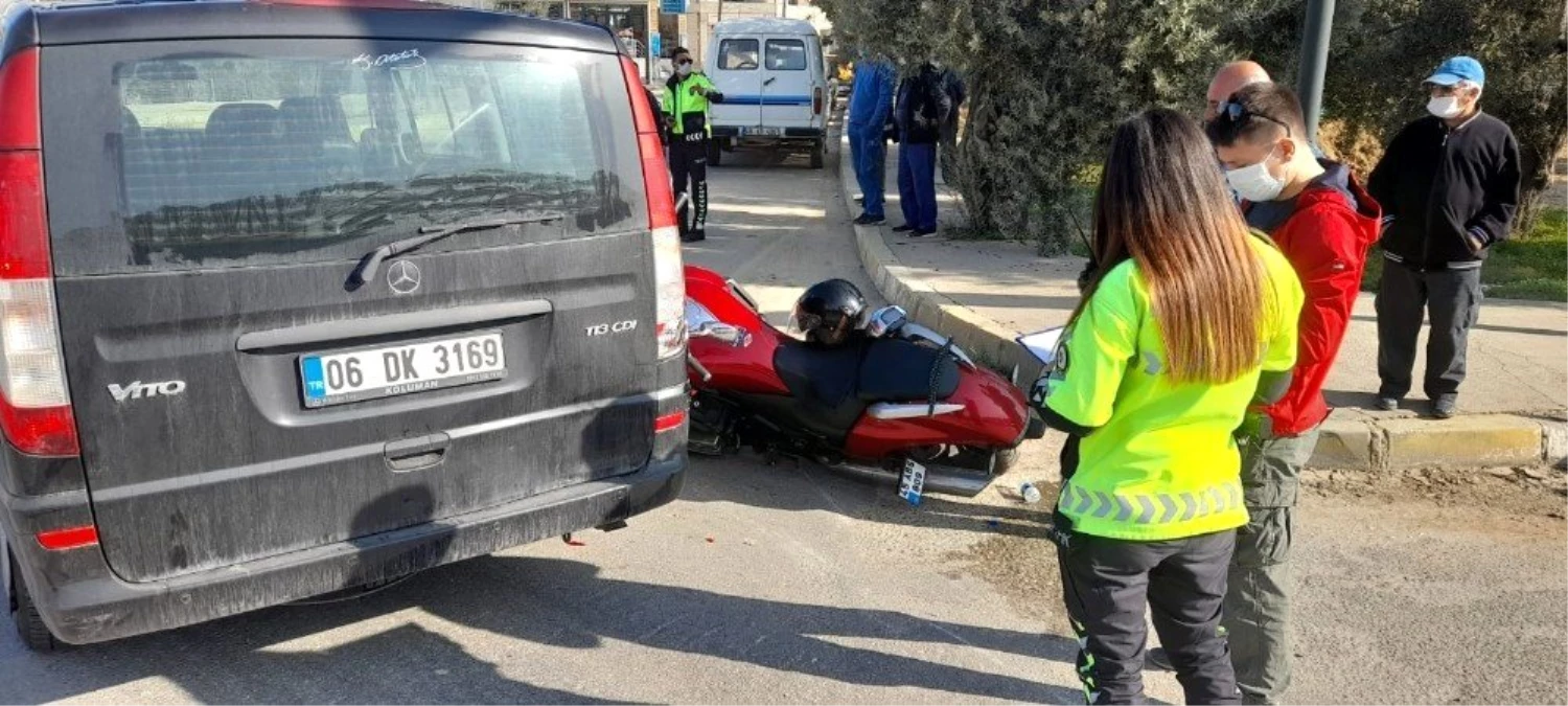 Milas\'ta trafik kazası: 1 yaralı