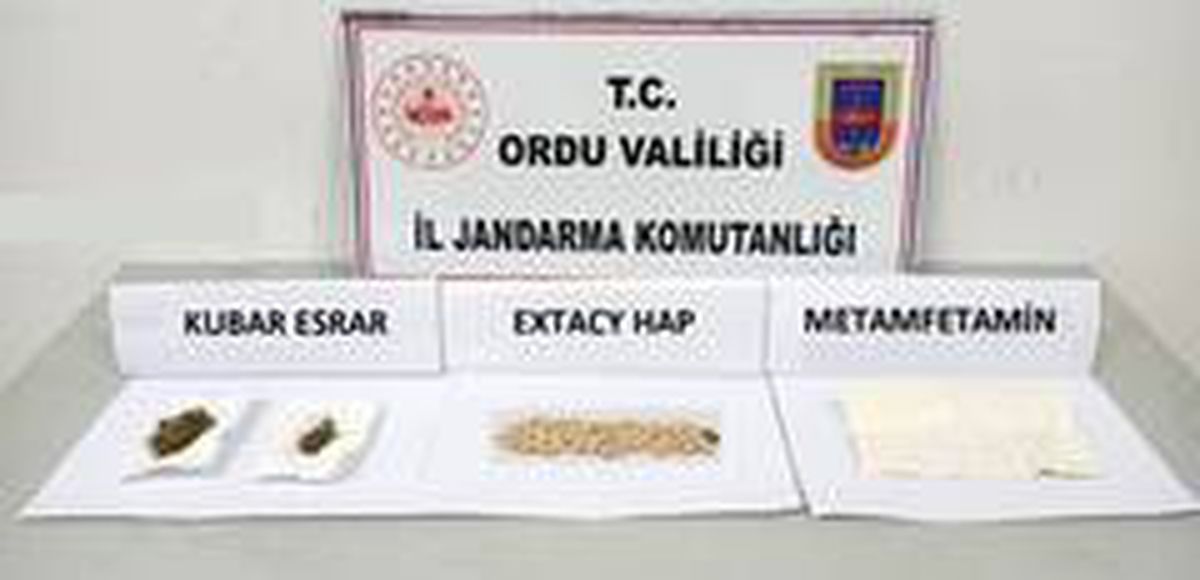 Ordu\'da araçta uyuşturucu yakalandı