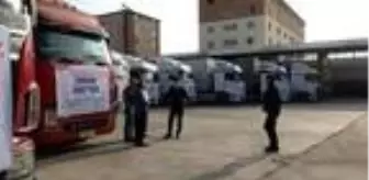 Siirt'ten, İzmir'e 10 TIR yardım malzemesi