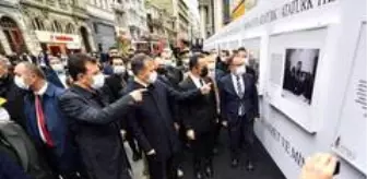 İstiklal Caddesi'nde 'Atatürk'e Saygı / Dünyanın Gözünden Atatürk Sergisi'