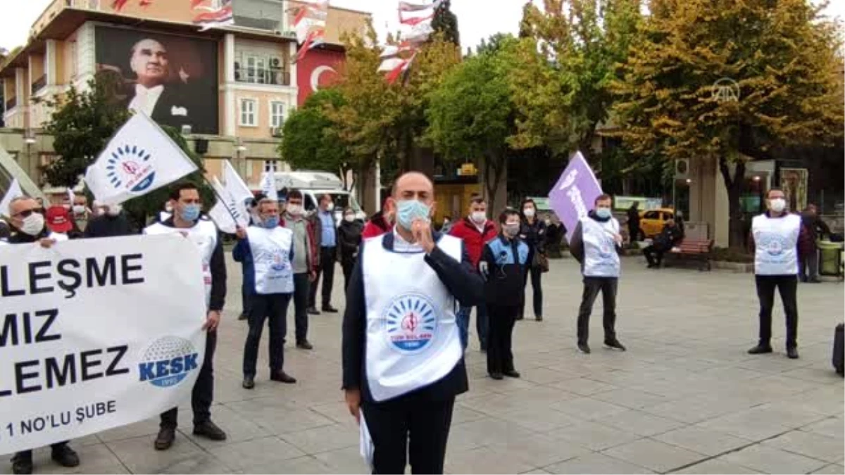 TÜM BEL-SEN üyelerinden toplu sözleşme protestosu