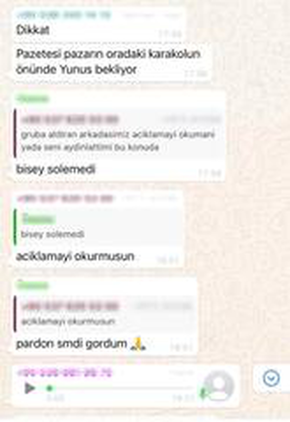 Son dakika haber: WhatsApp grubu kurarak uygulama noktalarını ifşa etmişler