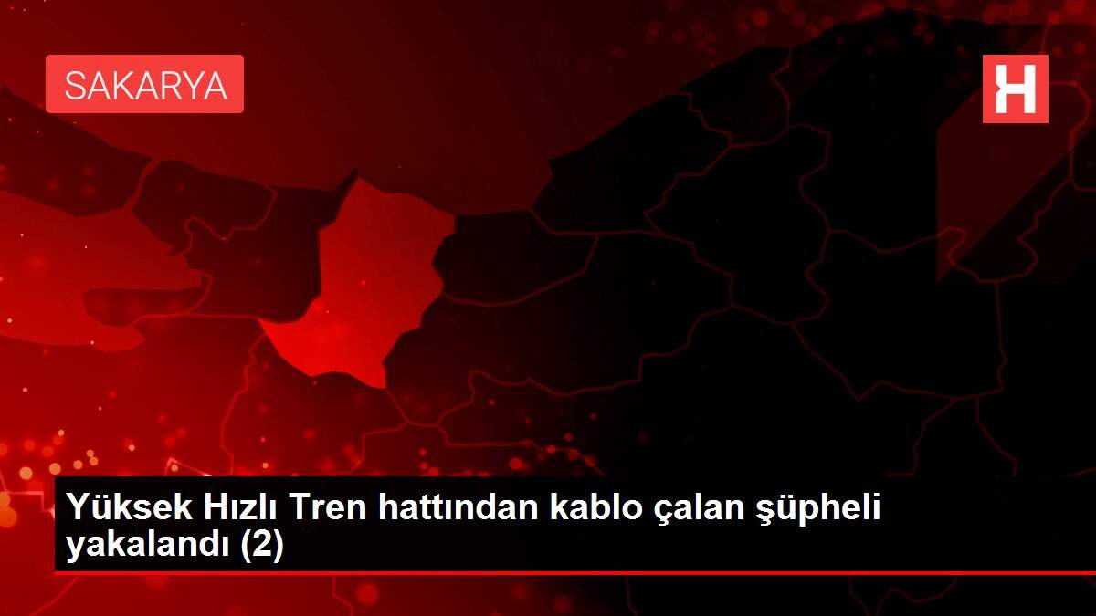 Yüksek Hızlı Tren hattından kablo çalan şüpheli yakalandı (2)