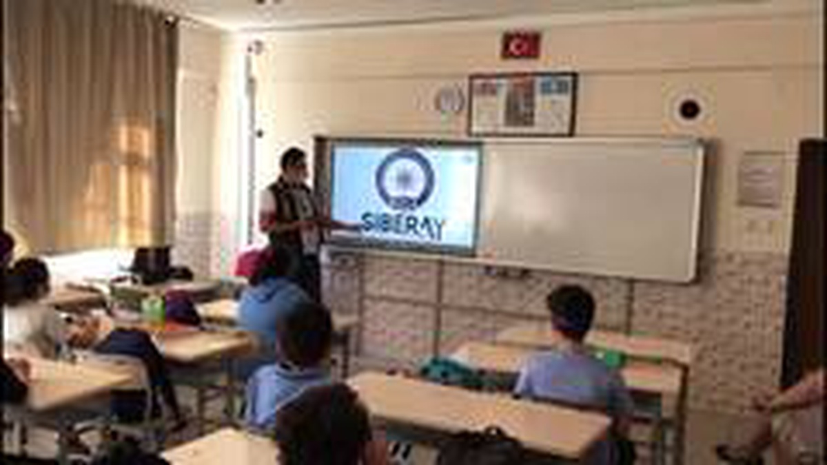 Öğrencilere \'Siberay\' projesi anlatıldı