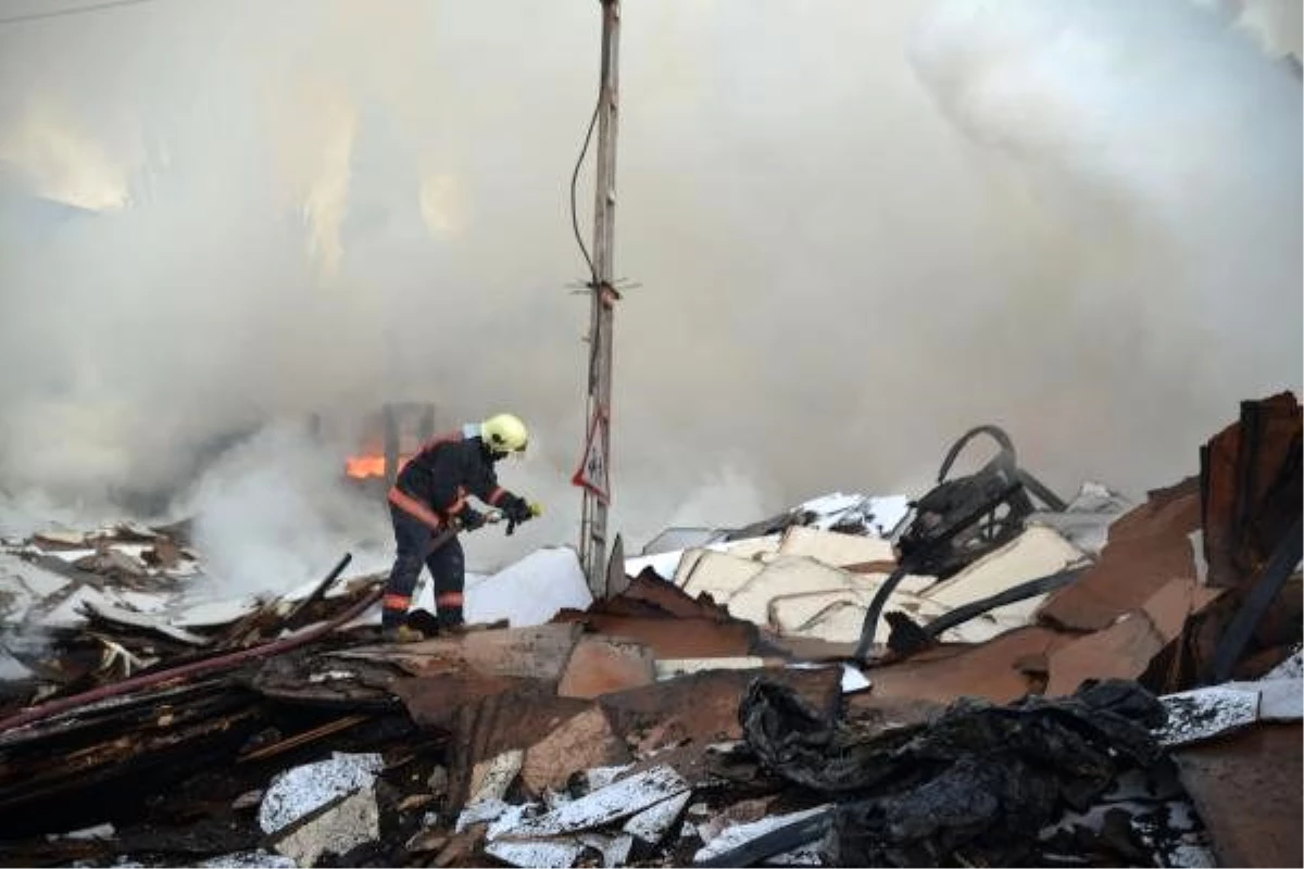 Ankara\'da sunta deposu yangının hasarı, gündüz görüntülendi