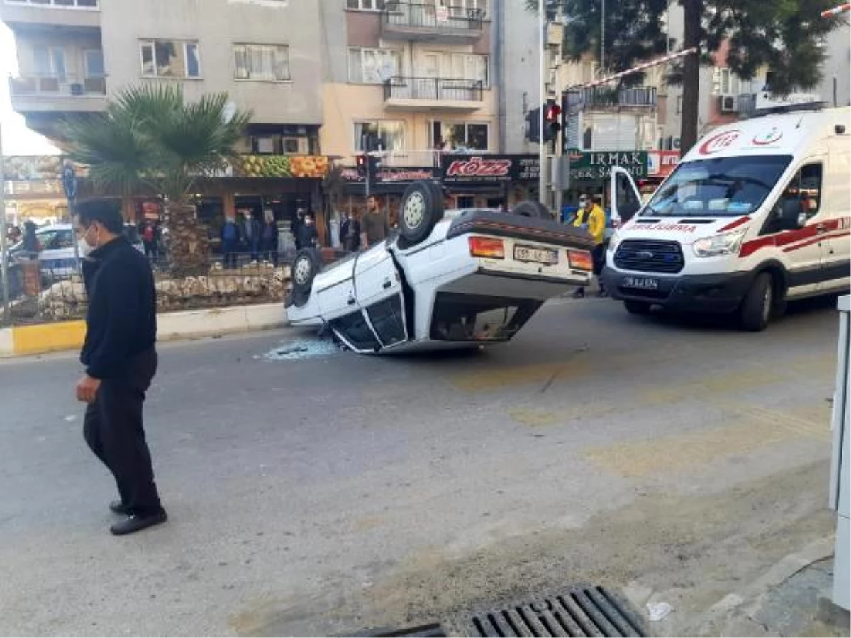 Aydın\'da iki otomobil çarpıştı: 1 yaralı