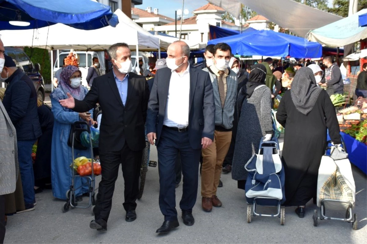Başkan Kılıç, pazar alanındaki denetimlere katıldı