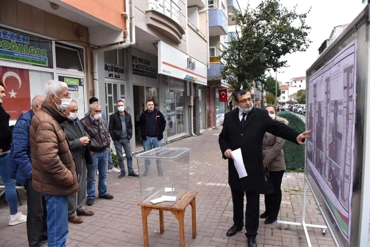 Çan Belediyesi sokakta yapılacak değişiklik için sandık kurdu