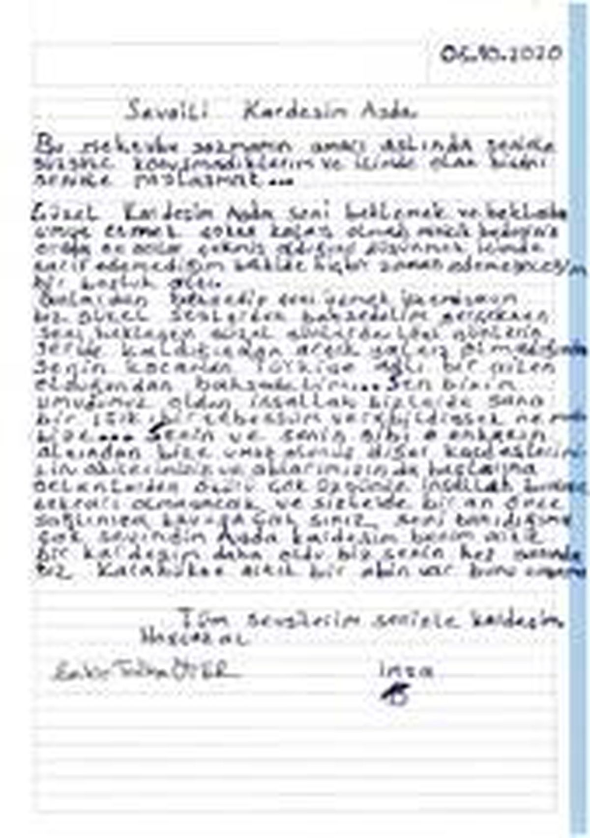 Karabüklü ilkokul öğrencilerinden minik Ayda\'ya "duygu" yüklü mektuplar