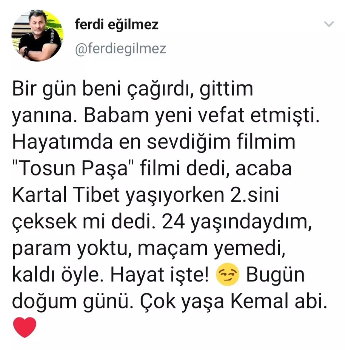 KEMAL SUNAL\'IN EN SEVDİĞİ FİLM BELLİ OLDU