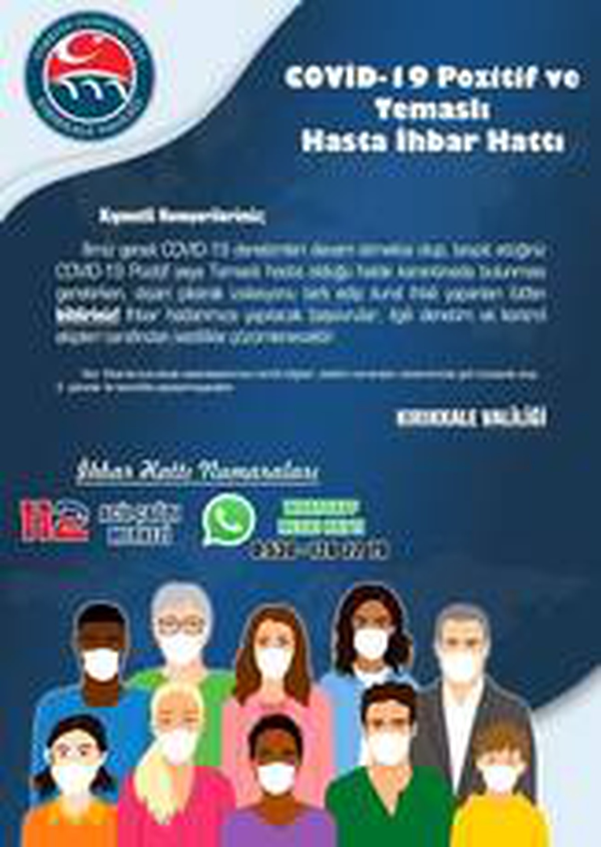 Kırıkkale\'de \'Covid-19 hasta ihbar hattı\' kuruldu