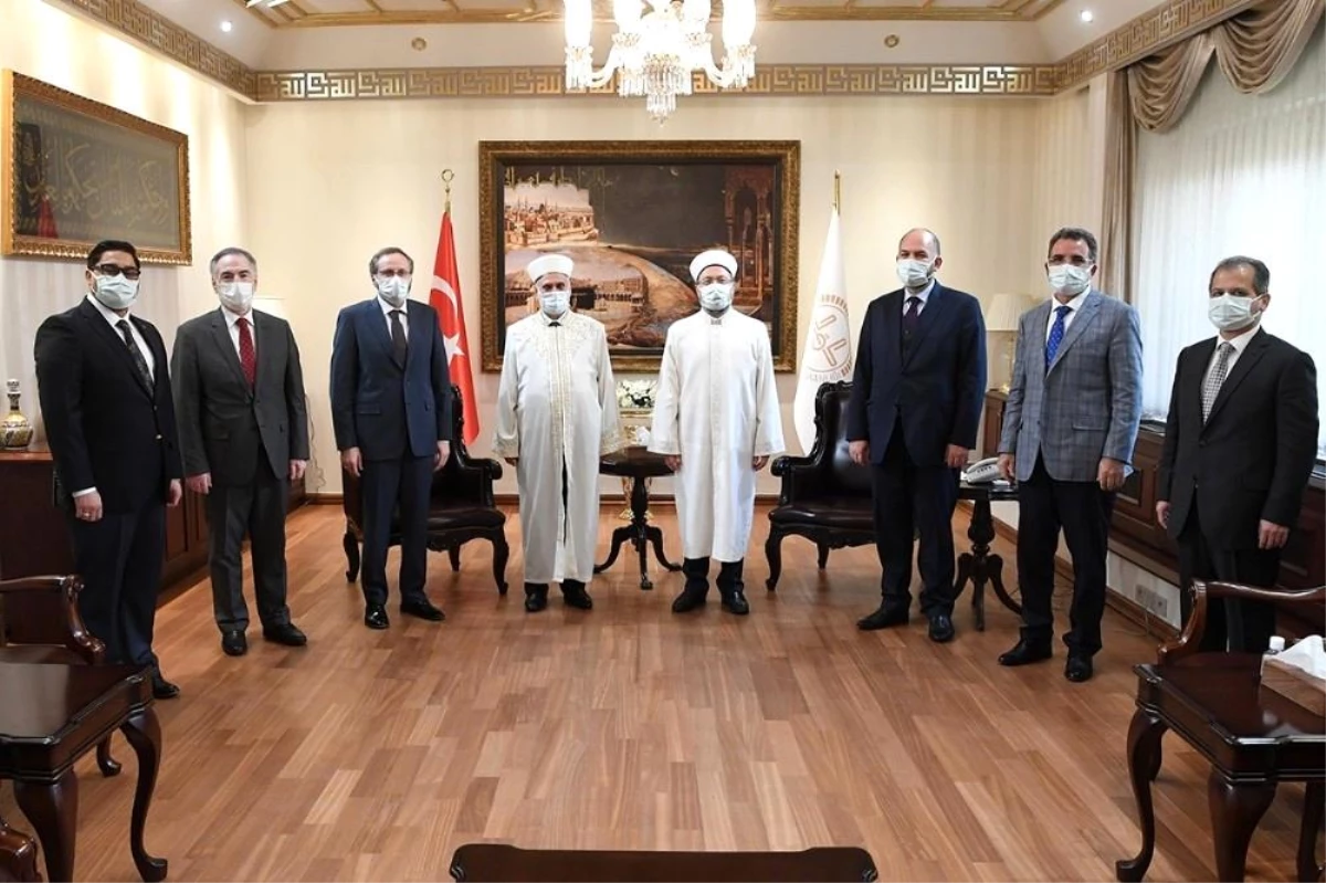 Diyanet İşleri Başkanı Erbaş, Bulgaristan Başmüftüsü\'nü kabul etti