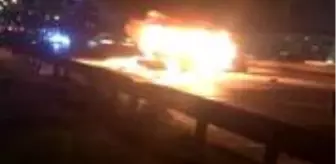 Esenyurt'ta zincirleme kaza! Yanan arabadaki kişiler son anda kurtarıldı