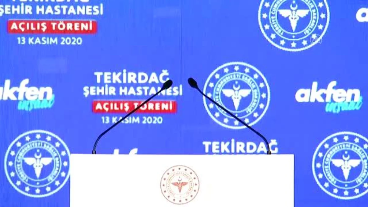 (TEKRAR) İsmail Fehmi Cumalıoğlu Şehir Hastanesi Açılış Töreni - TBMM Başkanı Şentop (2)