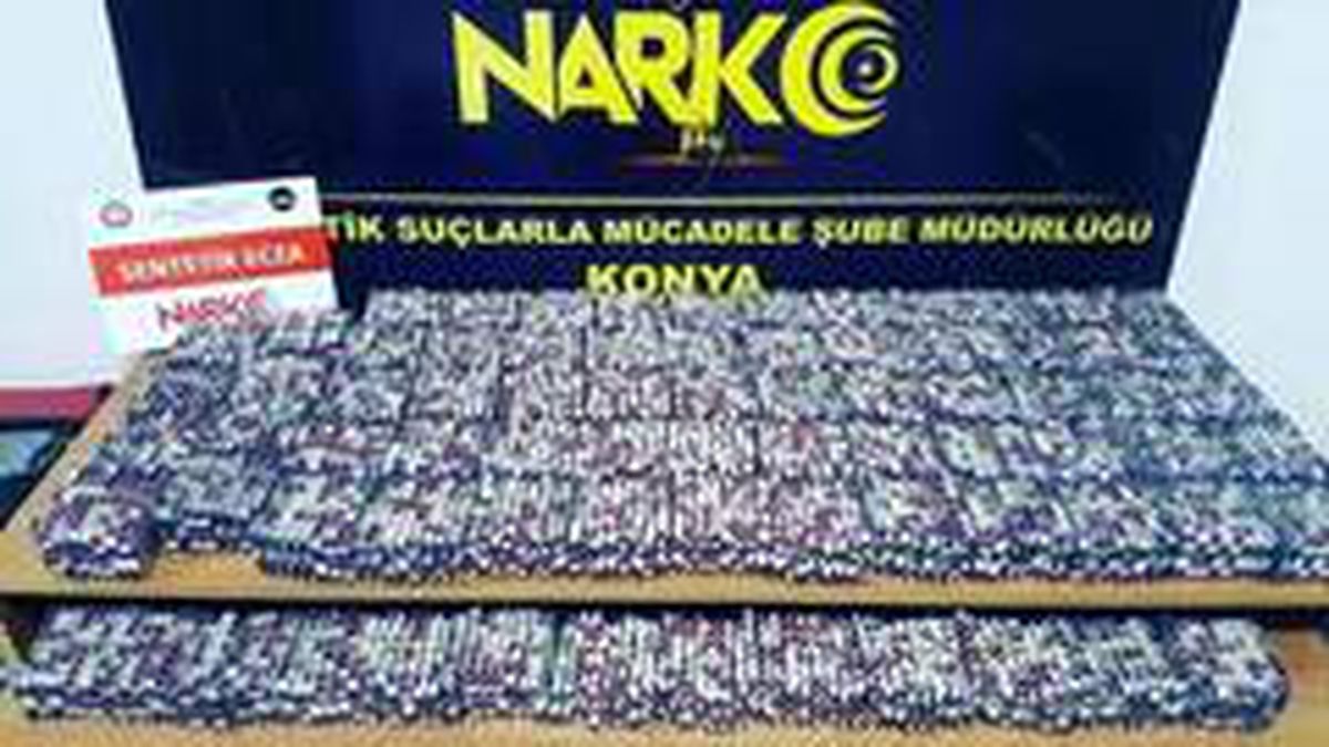 Konya\'da uyuşturucu hap ve kaçak akaryakıt operasyonu