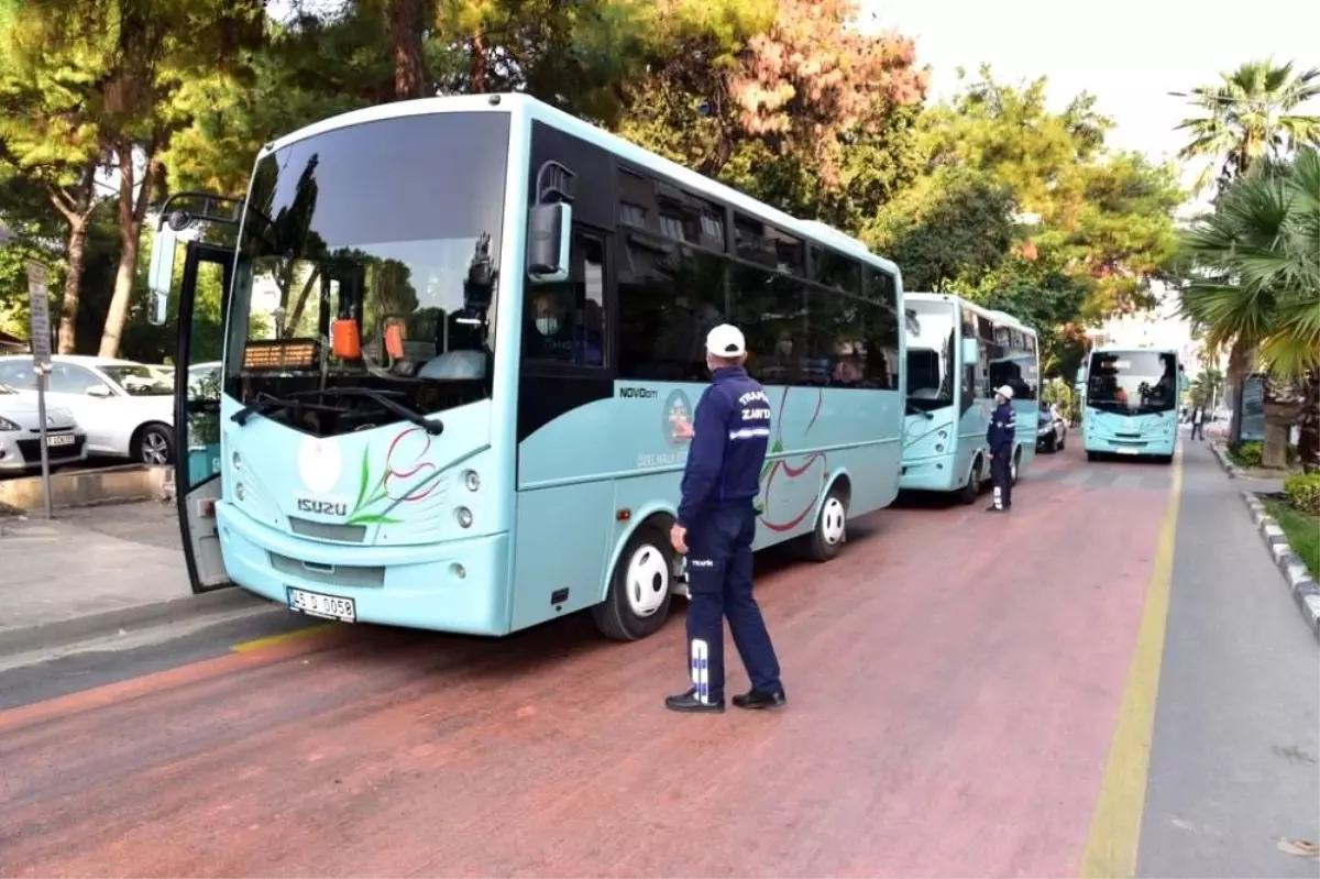 Manisa\'da toplu taşıma araçlarında korona virüs denetimi