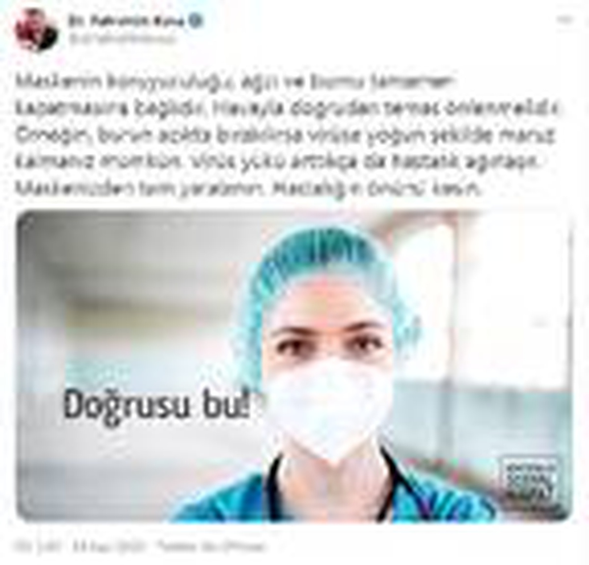 Son dakika: Bakan Koca: Maskenizi, sizi koruyacak şekilde kullanın (2)
