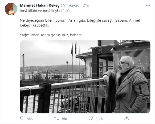 Son Dakika! Koronavirüs tedavisi gören Star gazetesi yazarı Ahmet Kekeç hayatını kaybetti