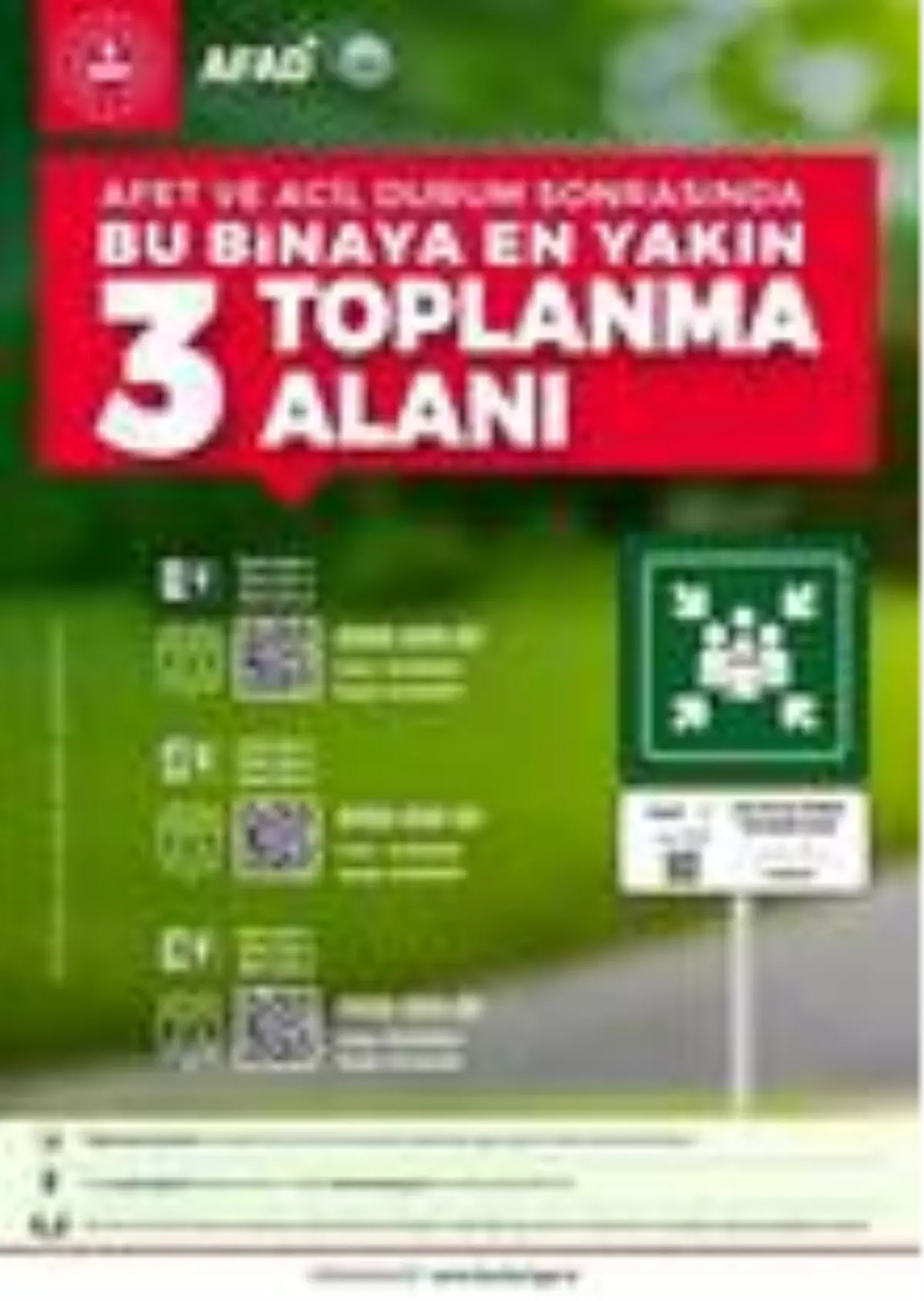 AFAD\'dan toplanma alanları ile ilgili açıklama