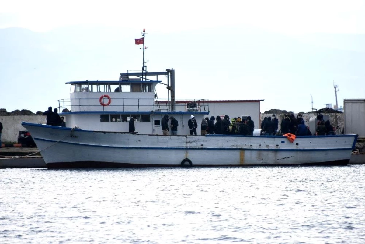 Bu tekneden kaçak 115 göçmen çıktı