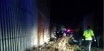 Gediz'de iplik fabrikasındaki çukurda ceset bulundu