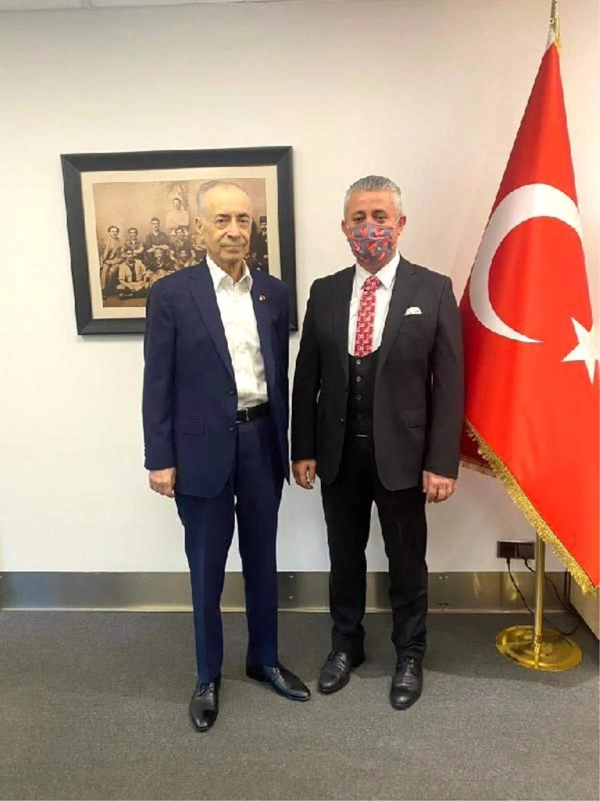 Gümüşhanespor Başkanı Olgun, Galatasaray Başkanı Cengiz\'le görüştü