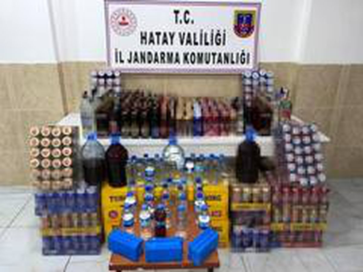 Hatay\'da 241 litre kaçak içki ele geçirildi