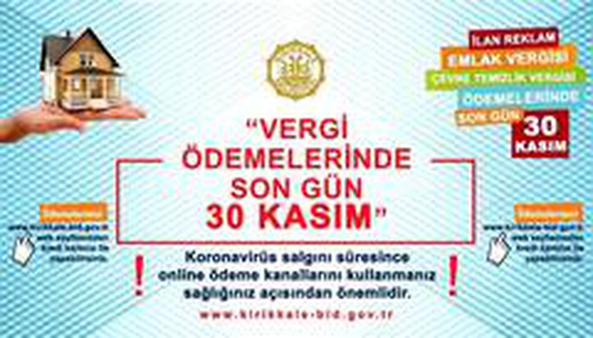 Kırıkkale\'de vergiler web sitesi üzerinden ödenebilecek